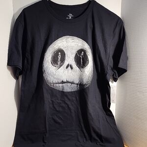 Black Skull Graphic Short Sleeve Tee
